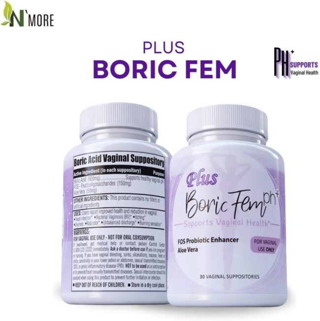 Boric Acid Vaginal Suppositories Plus Aloe Vera - Image 2